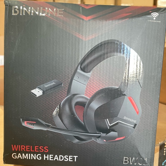 Wireless Gaming Headset with Microphone Wireless Bluetooth USB Gamer Headphones - Picture 1 of 8